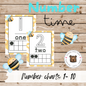 Number A4 Posters | Bee Theme